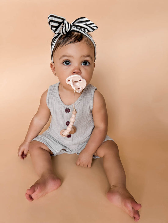 Braided Ring Soothing Silicone Pacifier