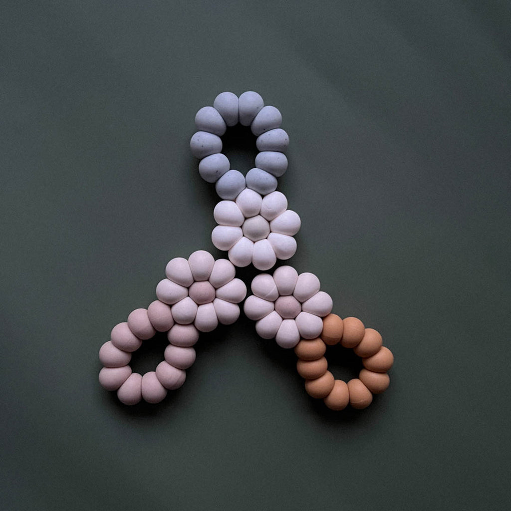 Duo Color Sensory Silicone Teether - OMWAANA