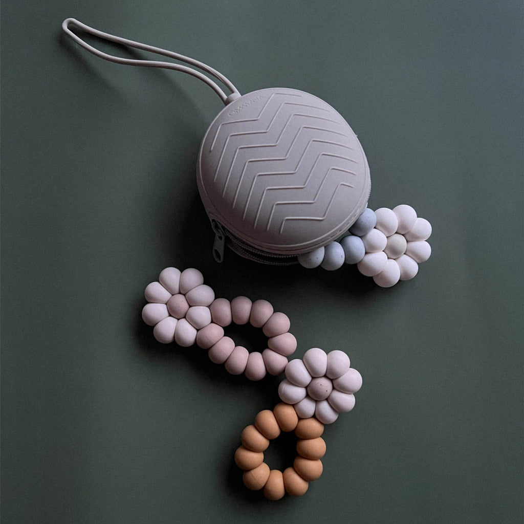 Duo Color Sensory Silicone Teether - OMWAANA