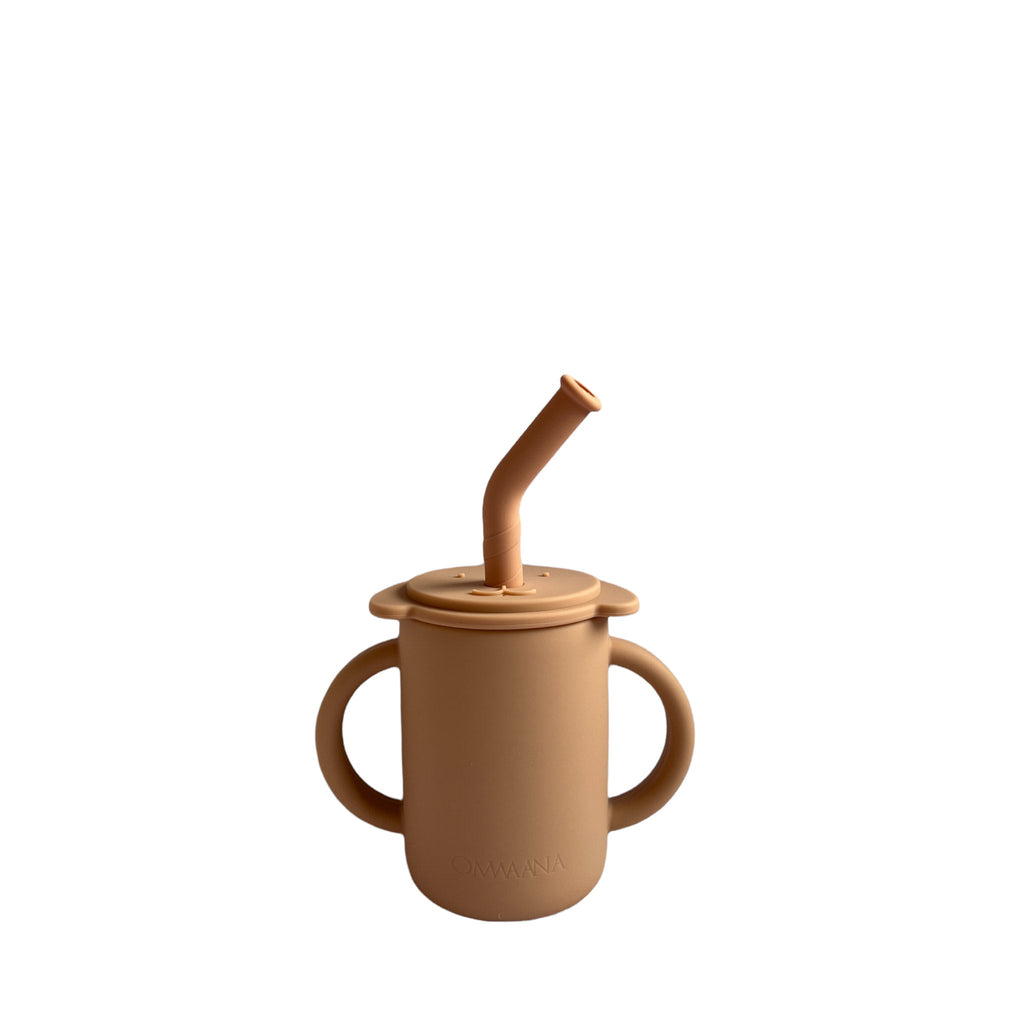 Silicone Training Straw Sippy Cup - OMWAANA